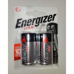 Батарейка Energizer MAX LR14, 1.5 В BL2, размер C, 2шт
